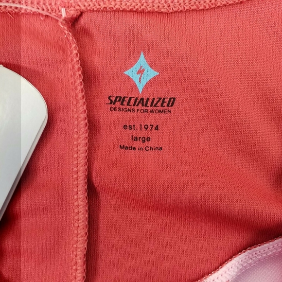 Specialized Cosa Jersey Pink Zip Front Sleeveless Cycling Shirt Womens Large - Picture 8 of 11